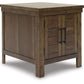 Moriville - Rectangular End Table - Grayish Brown