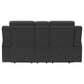 Brentwood Upholstered Reclining Loveseat Dark Charcoal - view 3