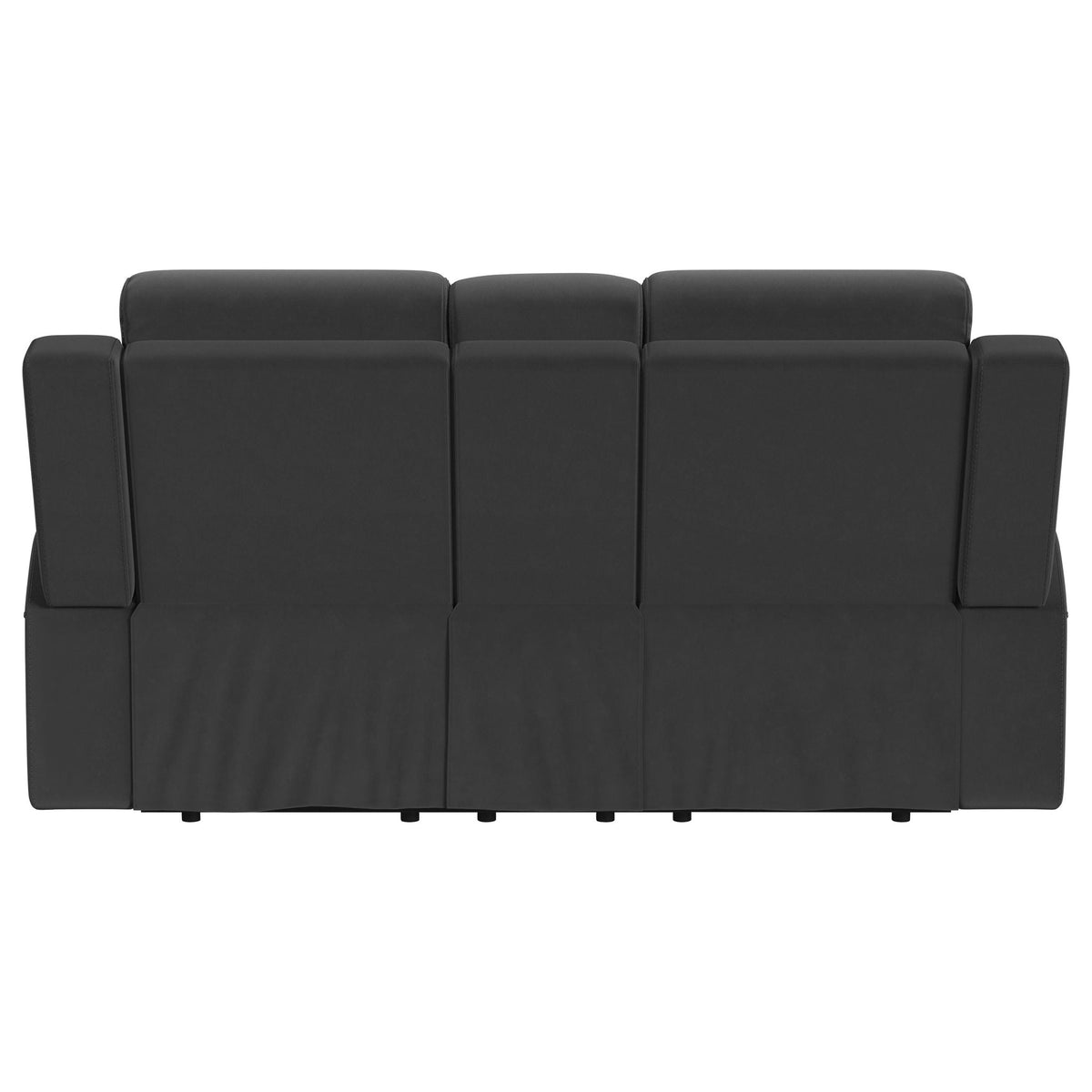 Brentwood Upholstered Reclining Loveseat Dark Charcoal - view 3