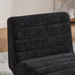 24.4" Wide Modern Upholstered Armless Chair