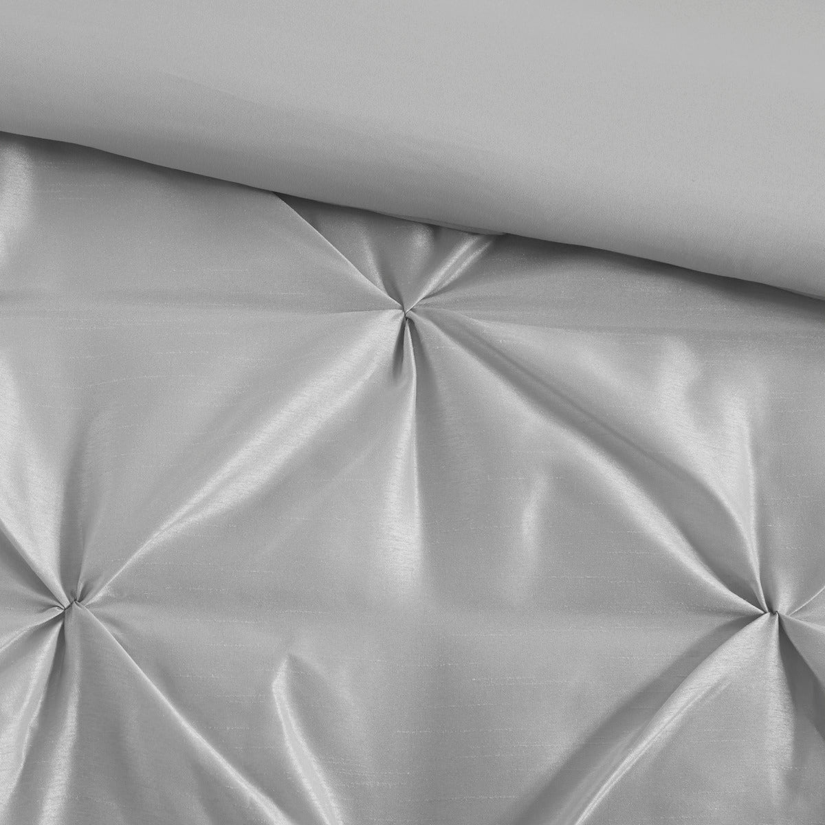 7 Piece Tufted Comforter Set Grey California King