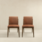 Grivelle Orange Fabric Dining Chair (Set of 2)