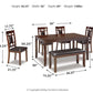 Bennox - Dining Room Table Set (Set of 6) - Brown