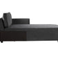 Silvester - Modular Chaise With 2 Pillows - Gray Fabric