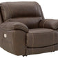 Dunleith - Zero Wall Recliner w/PWR HDRST - Chocolate