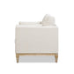 Knox 36" Modern Farmhouse Arm Chair in French Velvet