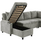 Versatile U-Shaped Sectional Sofa Bed