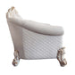 Vendome II - Loveseat With 4 Pillows - Two Tone Ivory Fabric & Antique Pearl
