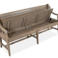 Paxton Place - Bench With Back - Dovetail Gray