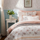 9 Piece Cotton Percale Comforter Set Blush