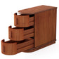 10.8" Solid Wood 3-Drawer Narrow End Table