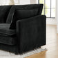 L-Shaped Sectional Sofa With Ottoman, Convertible 4 Seater Couch - view 4