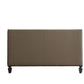 House Beatrice - Loveseat With 3 Pillows - Tan Synthetic Leather , Black Synthetic Leather & Charcoal