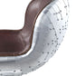 Brancaster - Adjustable Stool With Swivel - Vintage Brown Top Grain Leather & Aluminum