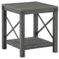 Freedan - Square End Table - Grayish Brown