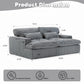 Double Chaise Lounge Chair, Oversized Upholstered Sleeper Cloud Couch - view 13