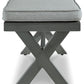 Elite Park - Bench With Cushion - Gray