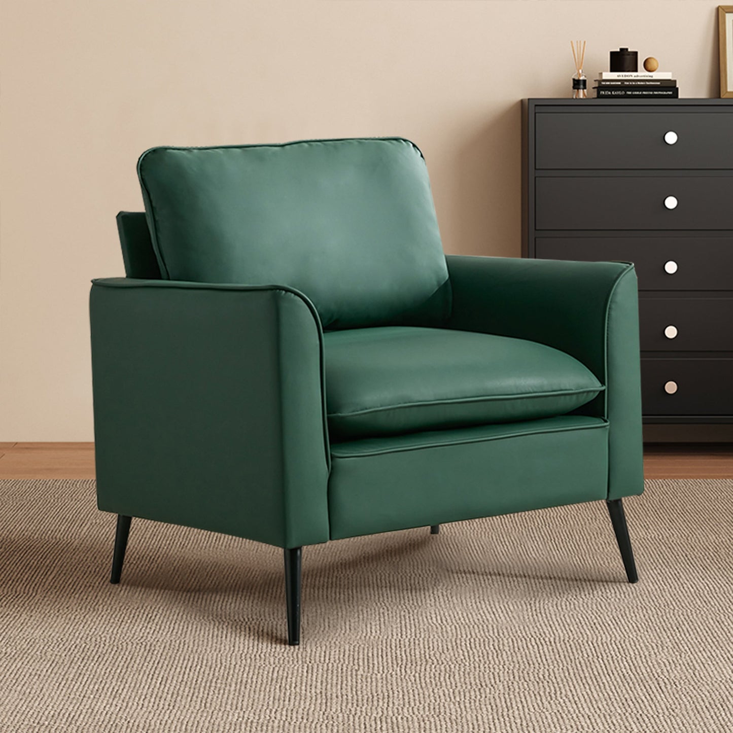 TS Cat Paw Leather Upholstered Sofa 2PC