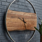 Panchali - Wall Clock - Brown / Silver Finish