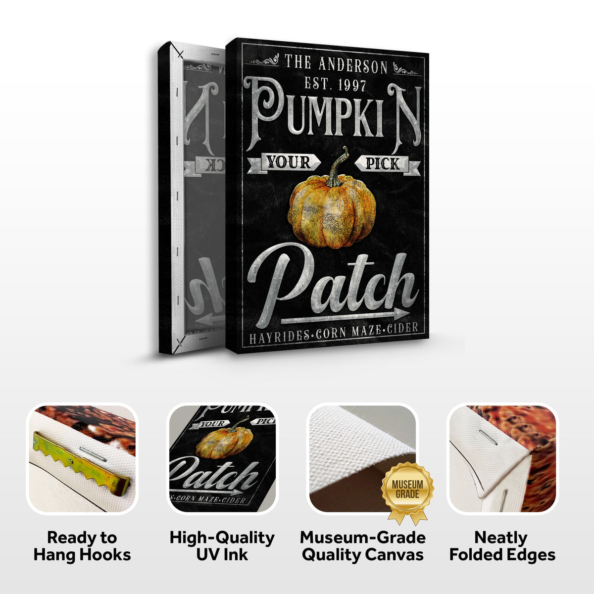 Vintage Pumpkin Patch Thanksgiving Sign - view 6