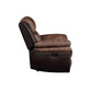 Jaylen - Motion Recliner - Toffee & Espresso Polished Microfiber