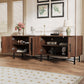 Functional 4-Door TV Cabinet