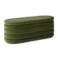 Fuji 49" Upholstered Oval Storage Bench