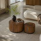 19.7" + 27.5" Round Nesting Coffee Table Set of 2