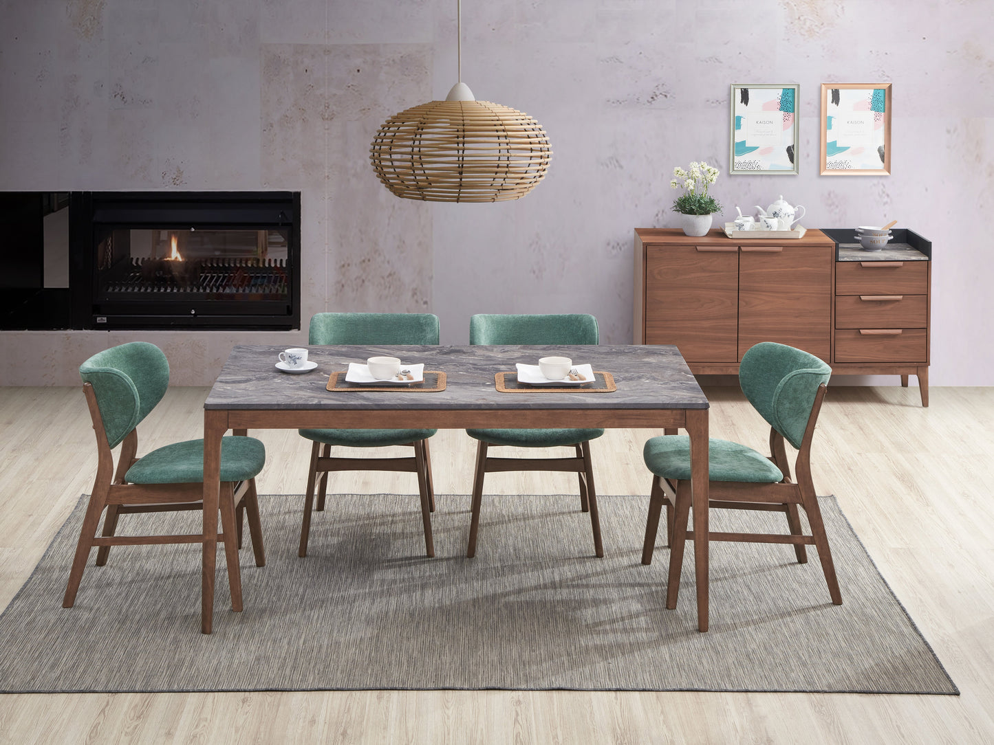 Bevis 5-Piece Dining Set