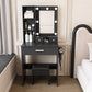 Vanity Table with Mirror & Adjustable LED Lights