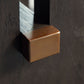 Burkhaus - Rectangular End Table - White / Dark Brown