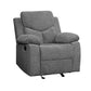 Kalen - Motion Glider Recliner - Gray Chenille