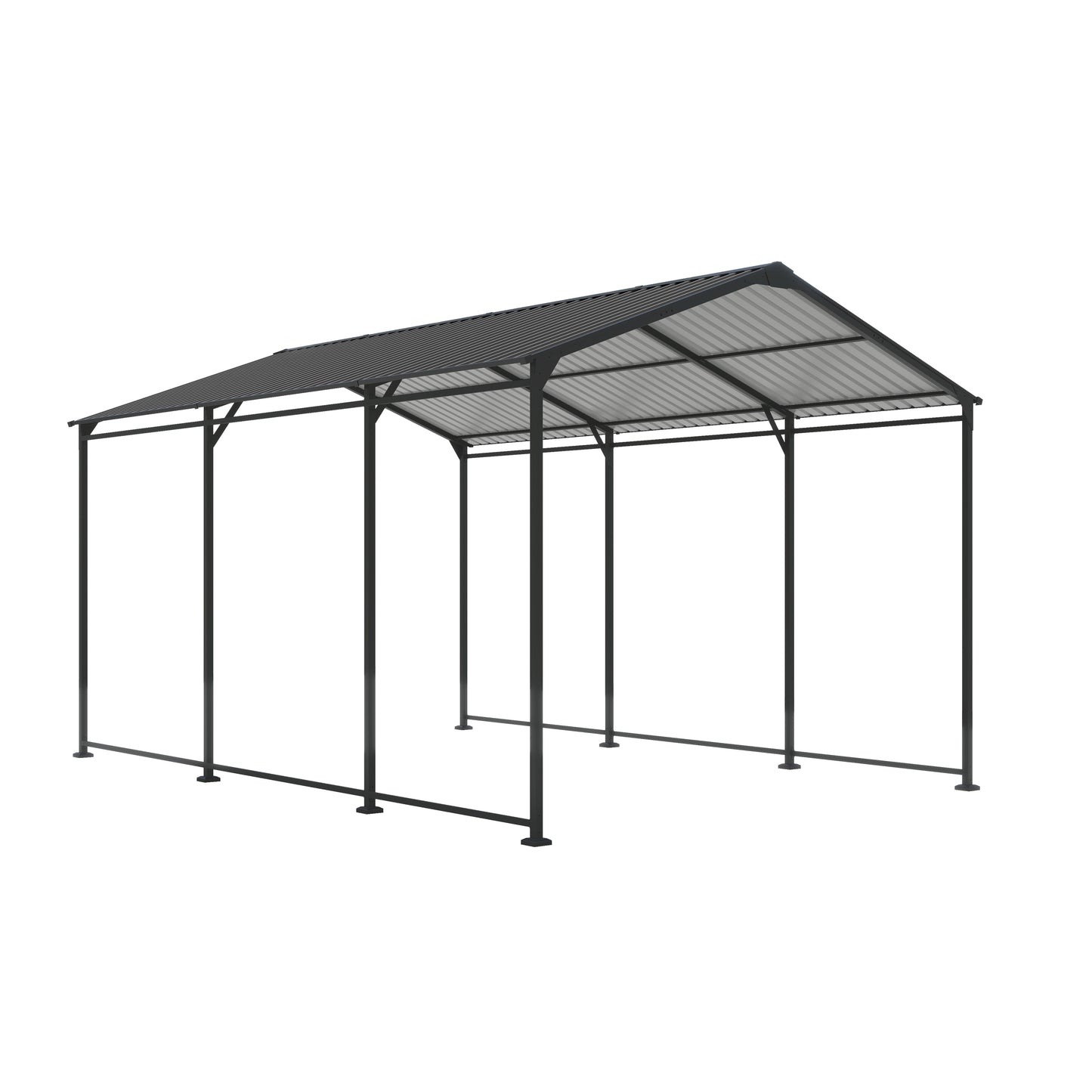 Heavy Duty Metal Carport 10 × 15 FT