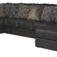 Denali - Italian Leather Match Sectional