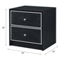 Modern Black Nightstand Table