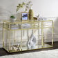 Uchenna - Sofa Table - Clear Glass & Gold