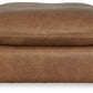 Emilia - 3 Pc. - 2-Piece Sectional Loveseat, Ottoman - Caramel