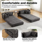 78.7-Inch Convertible Sleeper Sofa Bed with Cylindrical Pillow