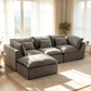 102.3" Width Cloud Couch Oversized Modular Sectional Sofa