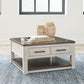 Darborn - Lift Top Cocktail Table - Gray / Brown