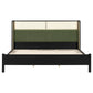King Size Bed Frame in Black and Green