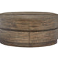 Baisden - Round Lift Top Cocktail Table With Casters - Tobacco