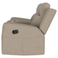 Brentwood Upholstered Motion Reclining Loveseat Taupe - view 4