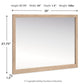Cielden - Bedroom Mirror - Tan