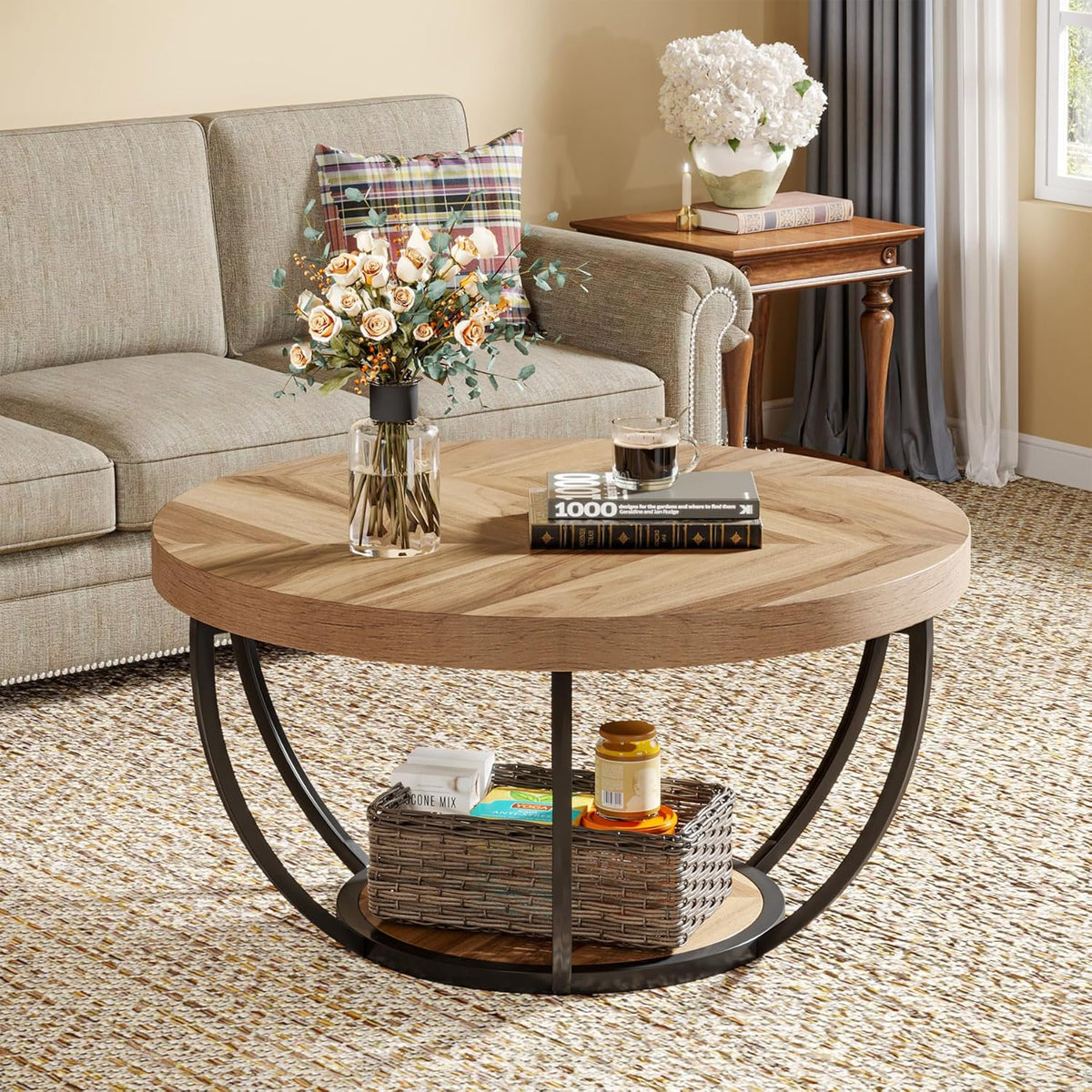 Round Coffee Table, 31.7"