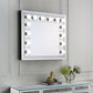 Farai - 28" Accent Mirror - Mirrored & Faux Crystal Diamonds