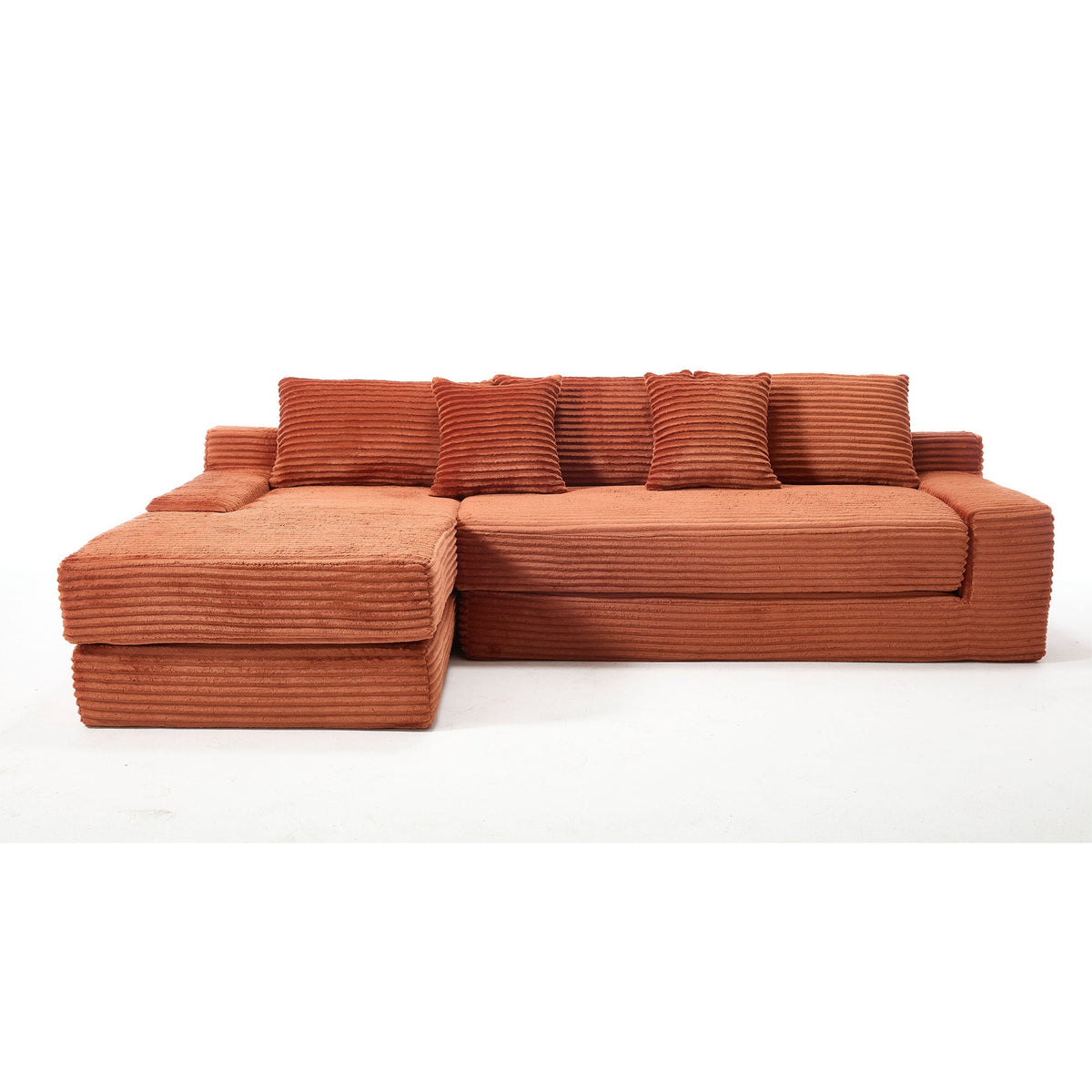 Modern L - Shaped Sectional Couch With Memory Foam - view 2