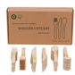 Wooden Compostable Utensils Set - 300 Pieces