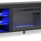 Cayberry - TV Stand With Fireplace - Black