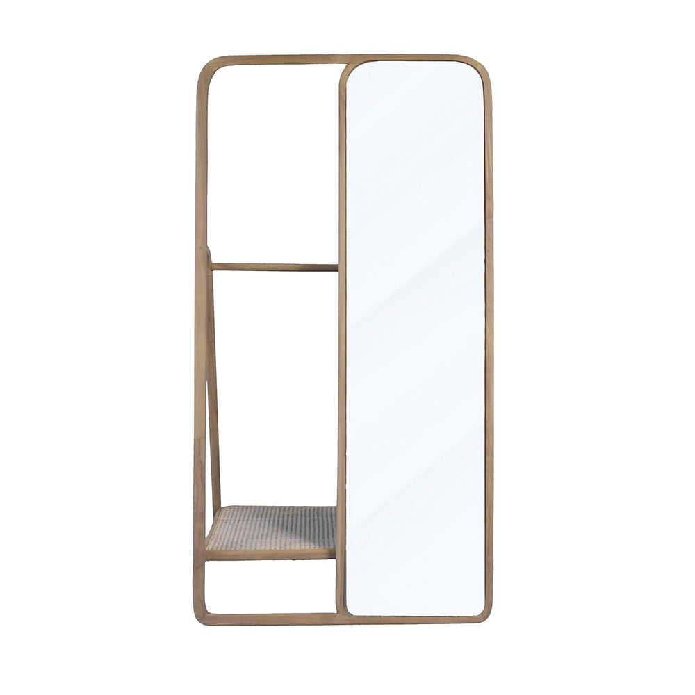 38" x 23" x 71.5" Clothes Hanger With Mirror - Large
